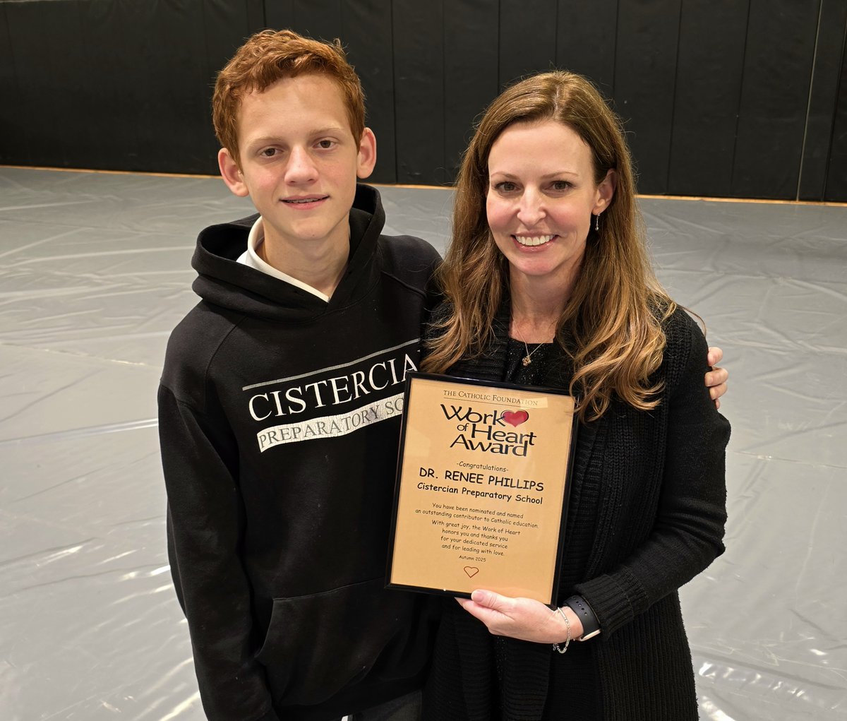 Dr. Renee Phillips, a counselor at Cistercian Prepatory School, provides tremendous support for student and school employees alike. She's our newest #WorkOfHeart Award recipient!

Read the full story: catholicfoundation.com/cistercian-cou…