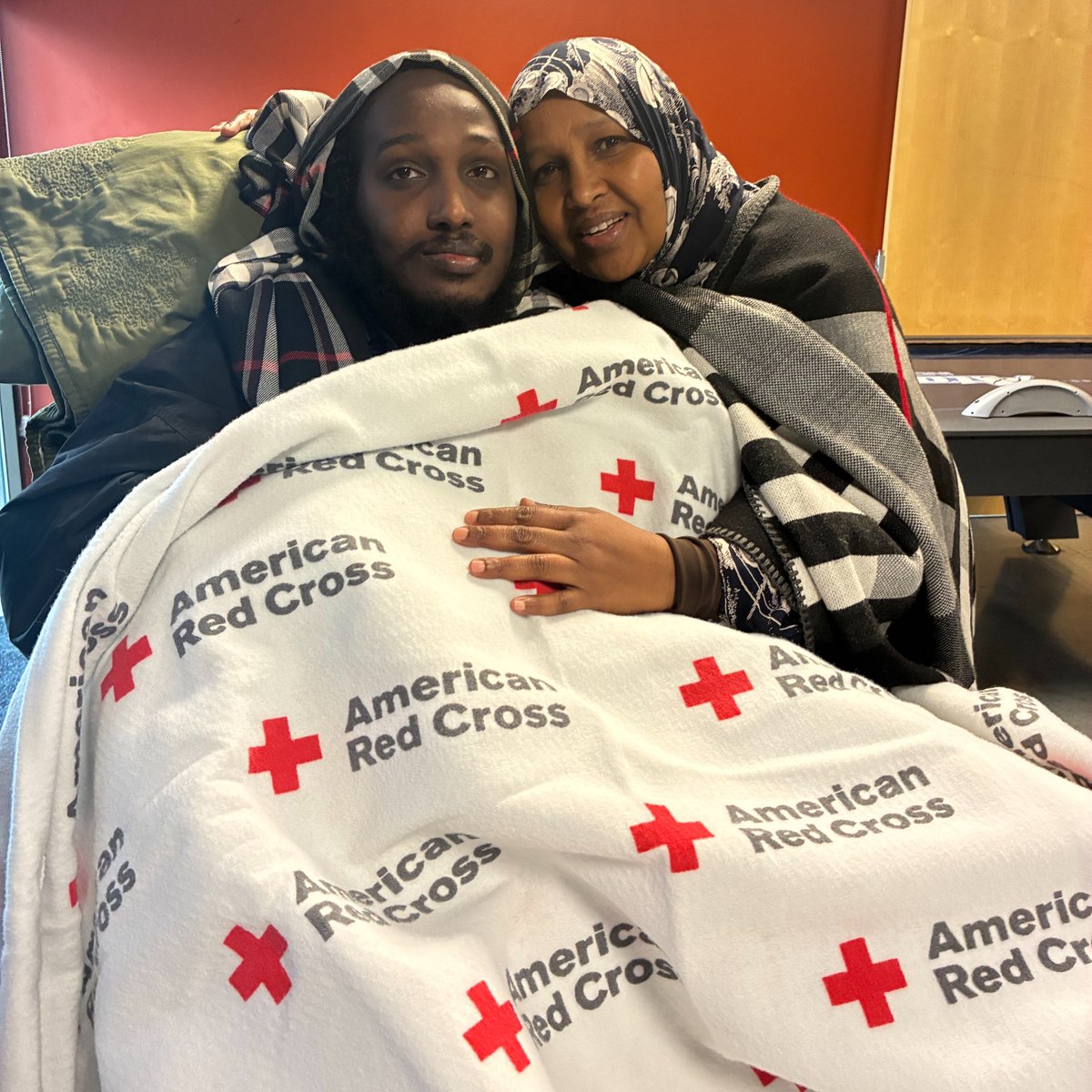 RedCross's tweet image. “Imagine sleeping in the middle of the night and the flood came.”

This was Ubah Dahraan's reality when she received an emergency evacuation order in the middle of the night. Her priority was getting her son Abdirauf — who is immobile and uses a wheelchair — to safety.

“It’s…