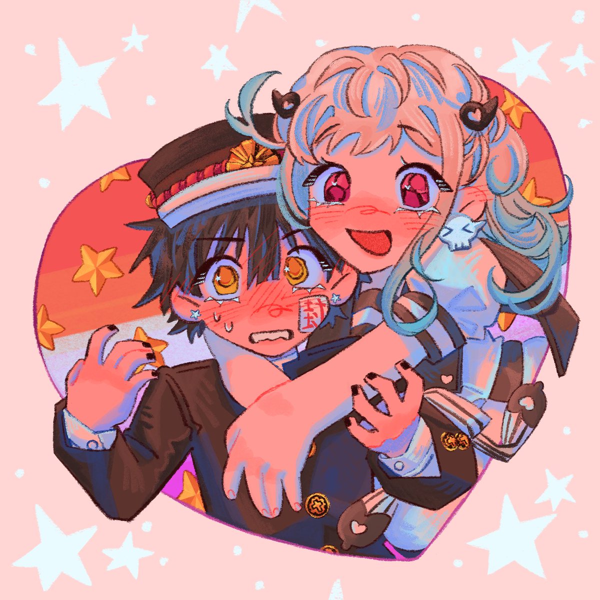 wanted to post this alongside the mitsukou version but i keep getting carried away on side quests

look at my beautiful daughter(ignore the uglyone

#地縛少年花くん #tbhk #hananene