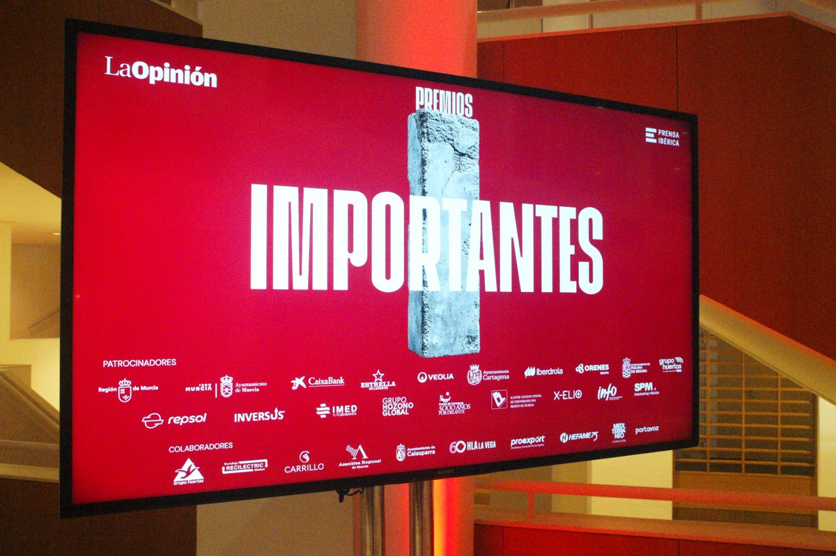 diariolaopinion's tweet photo. @AUDITORIOMURCIA @ToyotaLabasa @LexusMurcia @MercedesDimovil @regiondemurcia @AytoMurcia @caixabank @estrellalevante @Veolia_Es @AytoCartagenaES @iberdrola @AytMolinaSegura @X_Elio_ @infoRMurcia @AGENCIA_SPM @Repsol @IMEDHospitales @hozonoglobal @PuertodeCtg @COFIRMoficial @grupocarrillo_ @AytoCalasparra @Proexport_Spain @Hefame_es @Mediterraneo_F @PortavozDigital @fransaeztv @MarinAzucena @PrensaIberica @LopezMirasF @AreaUnoArrixaca @Murciasalud @japedreno @ucomur @VictorMarinNav @Educarm @patrullaguila @Academiaire_ea @UCAM … @Repsol, @IMEDHospitales, @hozonoglobal, @PuertodeCtg, @COFIRMoficial e #Inversus, y la colaboración de @grupocarrillo_, @AytoCalasparra, @Proexport_Spain, @Hefame_es, @Mediterraneo_F, @PortavozDigital, #GrupoFuertes, #Recilectric, #AsambleaRegional y #HLALaVega. ¡GRACIAS! 👏 https://t.co/2ktVBaQTMR