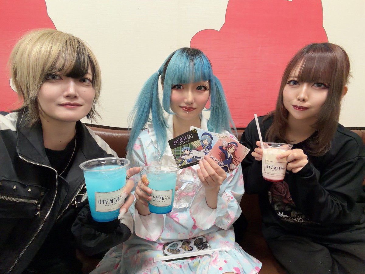 まどマギコラボ始まったので2人をまねきねこに連行しました コラボ