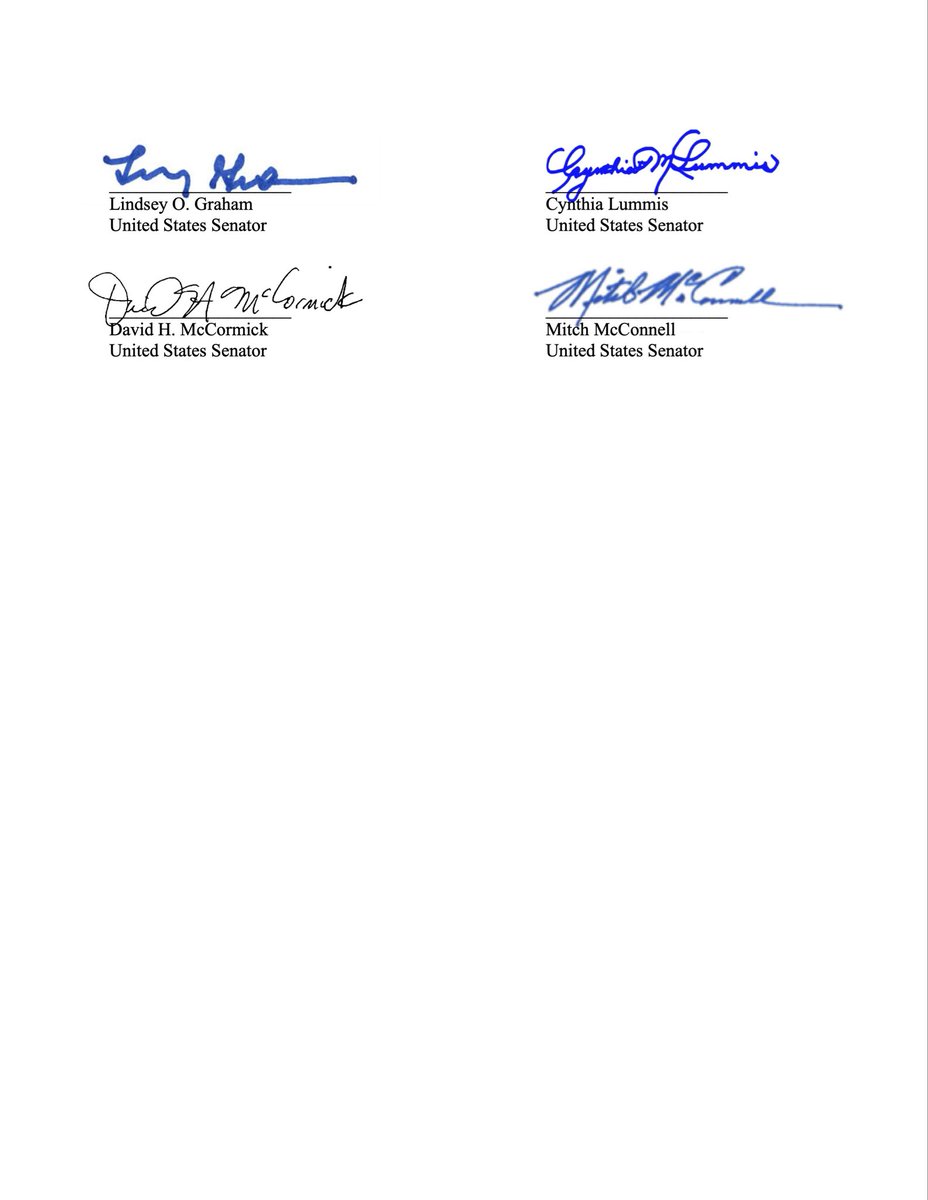 Senator Ritchie Letter Just yesterday, 22 Senators signed on to a letter to try to STOP Trump ...