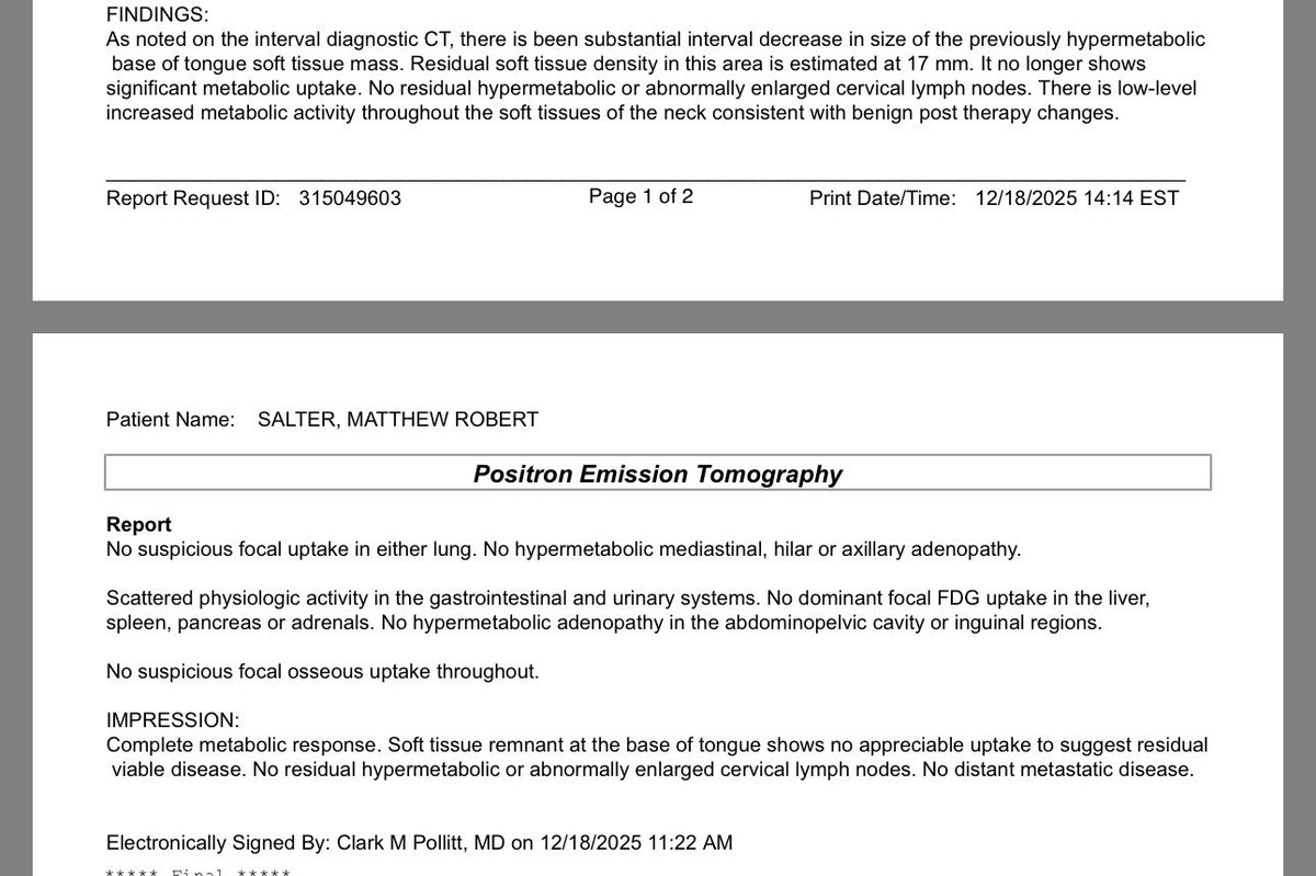 MathiasJSaltier's tweet image. I beat cancer. 
Fuck yeah!