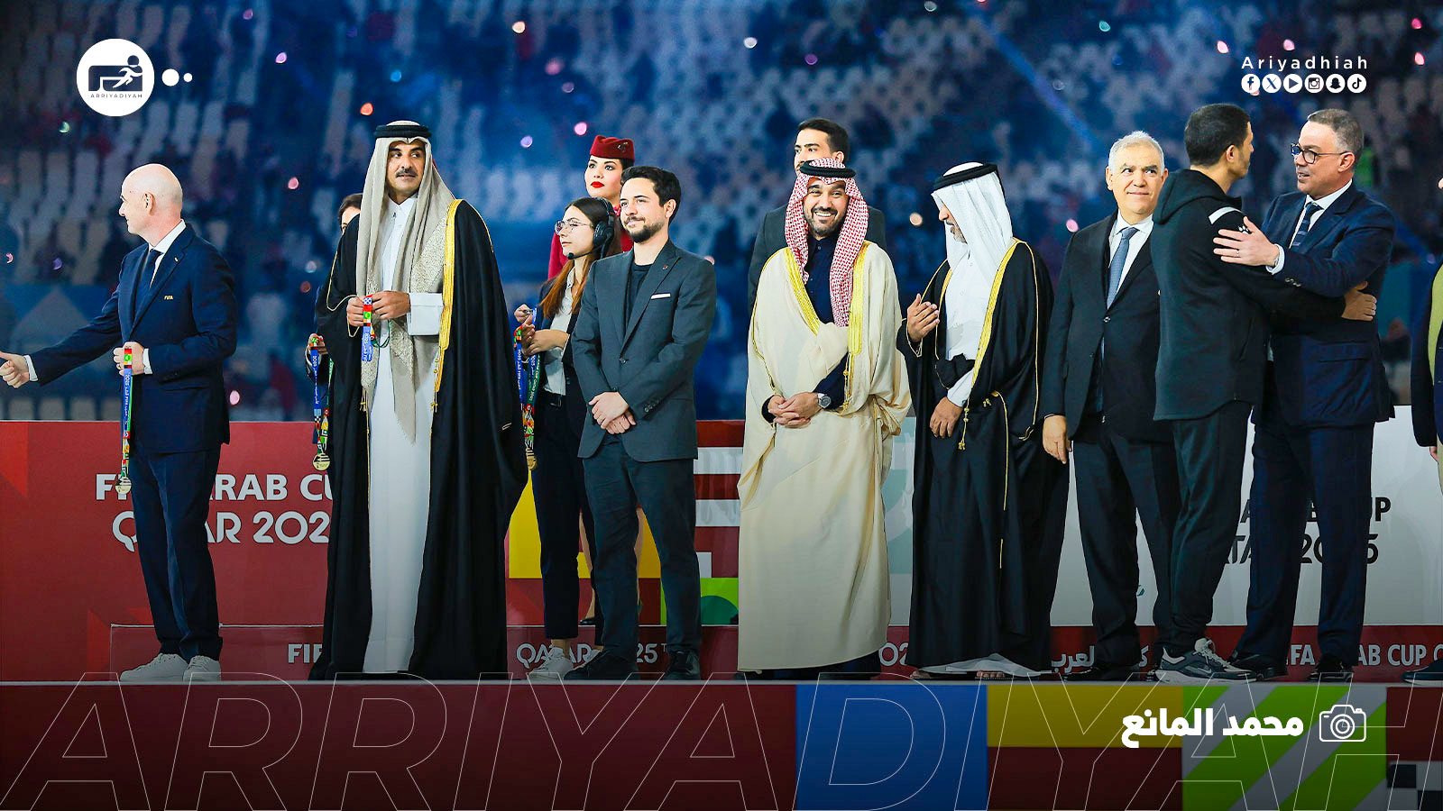 لقطات من احتفال المنتخب المغربي بالتتويج #المغرب_الأردن 