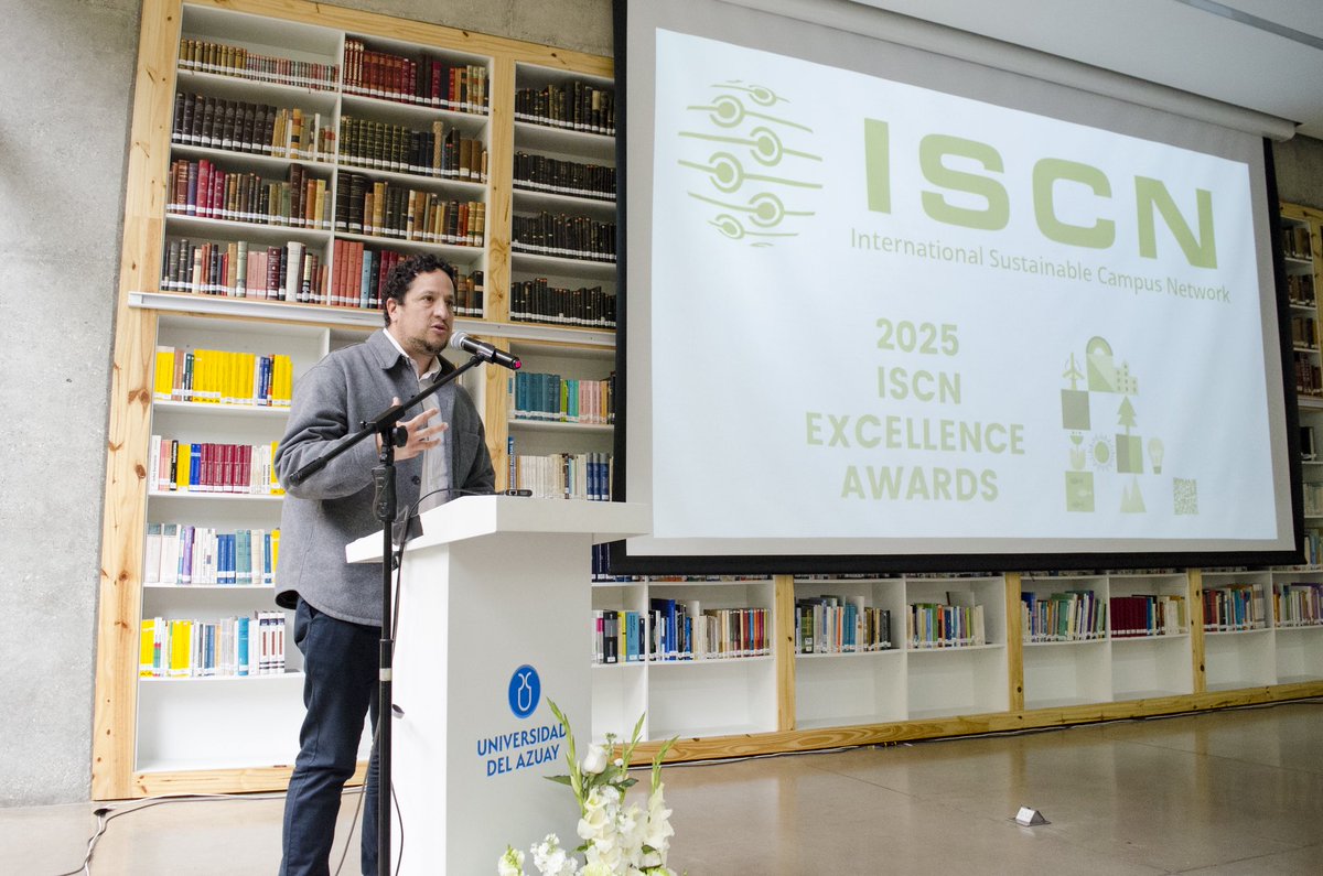 🌎🌱 La #UDA celebra su distinción en los ISCN Excellence Awards 2025

Carla Salgado, Coordinadora de la International Research Network de la Universidad del Azuay, señaló que este #reconocimiento nos sitúa una vez más en el mapa #global de las #universidades que lideran con