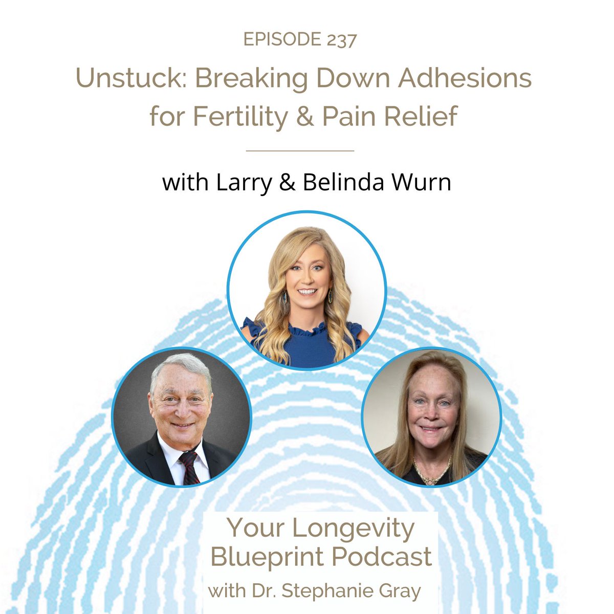 Check out our podcast with Your Longevity Blueprint with Dr. Stephanie Gray.
Episode 237 Unstuck: Breaking Down Adhesions for Fertility &amp; Pain Relief with Larry &amp; Belinda Wurn
yourlongevityblueprint.com/unstuck-breaki…
Thank you for having us!