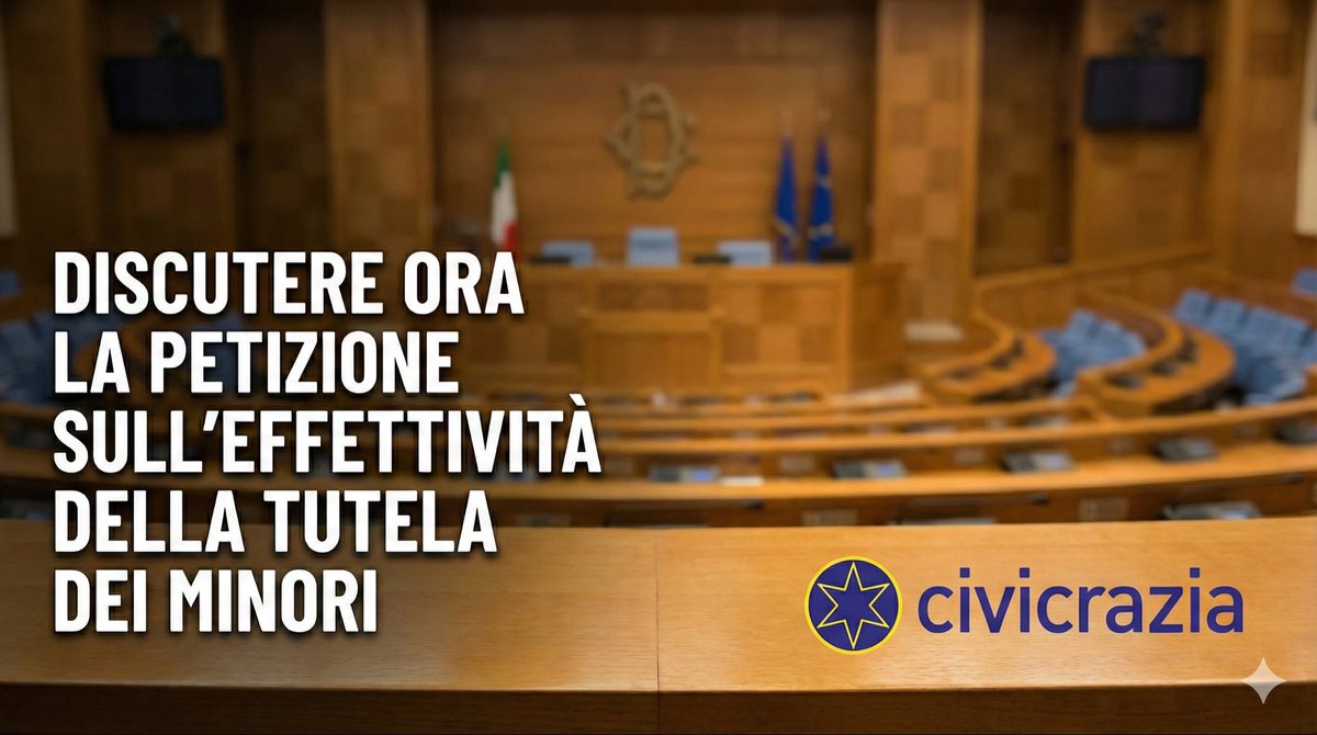 CivicraziaItaly's tweet photo. 📜 #RiformaCartabia: basta #tutele solo sulla carta!
Serve un sistema di ottemperanza urgente. Le #sentenze vanno rispettate per proteggere davvero i #minori.
👉 https://t.co/ohONm57PcZ
#Civicrazia #MacroregioneMediterranea #ANDCI hk https://t.co/90TxF2Xpgp