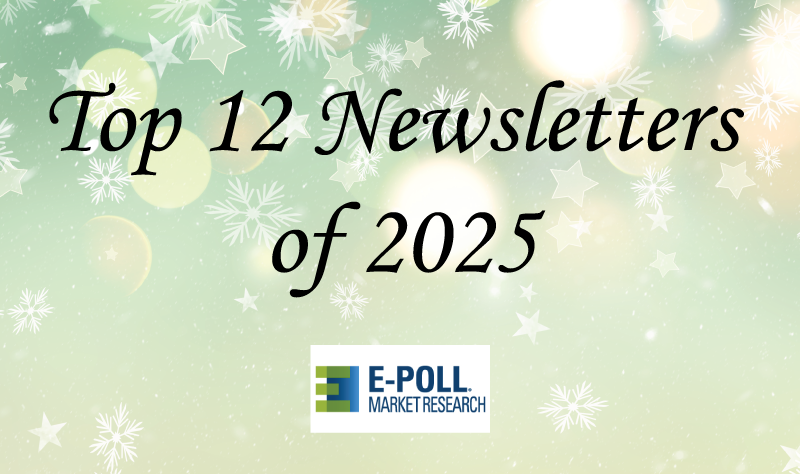 EpollResearch's tweet photo. Happy Holidays! Please enjoy the Top 12 Newsletters of the Year. As we close out the year, we’re sharing the most read topics from the past year with insights that resonated with our readers. 

Check out our latest newsletter to explore the trends and research shaping what’s next!
https://t.co/GdC0FXAk7Y

You can sign up for the bi-monthly newsletter so you don’t miss for 2026! https://t.co/4nSez04ZNC

From all of us at E-Poll Market Research, wishing you a wonderful holiday season.