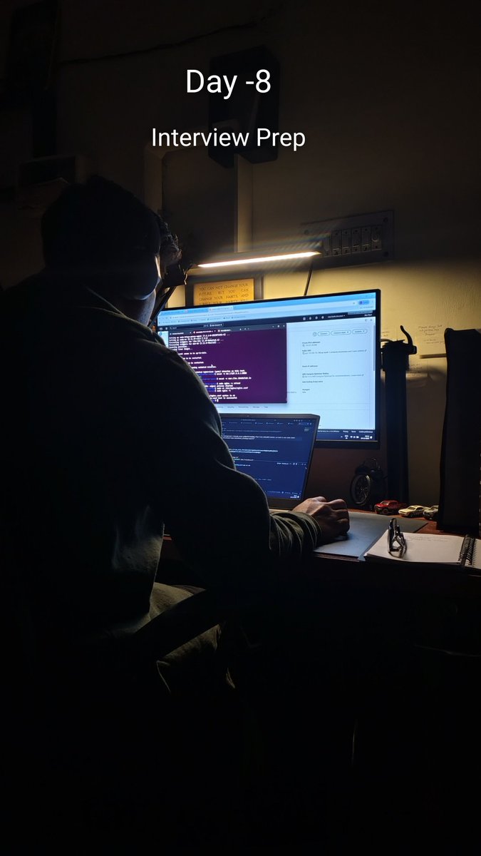 ShipItLokesh's tweet image. Day - 8, Interview Prep

&amp;gt; Solved 5 questions on React
&amp;gt; Refreshed on why state is immutable in react
&amp;gt; Refreshed on why useEffect callback can't be async
&amp;gt; Hydration process in Next.js

Also, my project server went down at 2 AM, so fixed it...