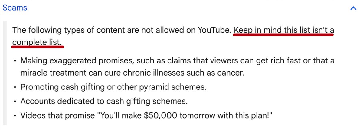 YouTube’s A.I. just hit me with the WILDEST video takedown I’ve seen…

I woke up one morning to see my channel get a strike for:

 “harmful and dangerous content”.💀

The videos that got flagged:

•"The Last Dropshipping Guide You Will Ever Need"

•"Top 10 Digital Products To