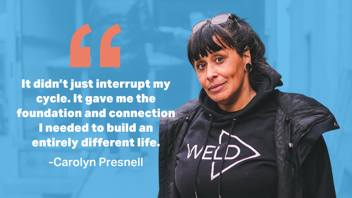 PalletShelter's tweet photo. Change happens when structure meets compassion. In our new series, hear how real people’s lives were transformed by accountability done right. 
Meet Carolyn Presnell: https://t.co/qa0ST1Ew9m https://t.co/9v9HtsuHnj