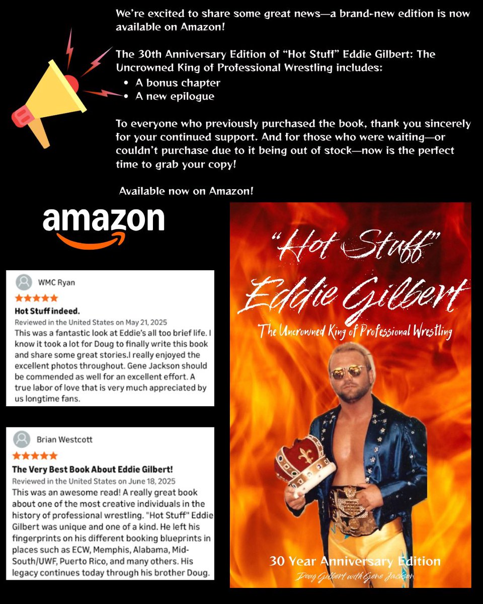 RealDougGilbert's tweet image. 📢 Announcement 📢 

After experiencing challenges with the previous publisher, we made the difficult decision to halt production and end that partnership. We’re excited to share some great news—a brand-new edition is now available on Amazon!

The 30th Anniversary Edition of “Hot…