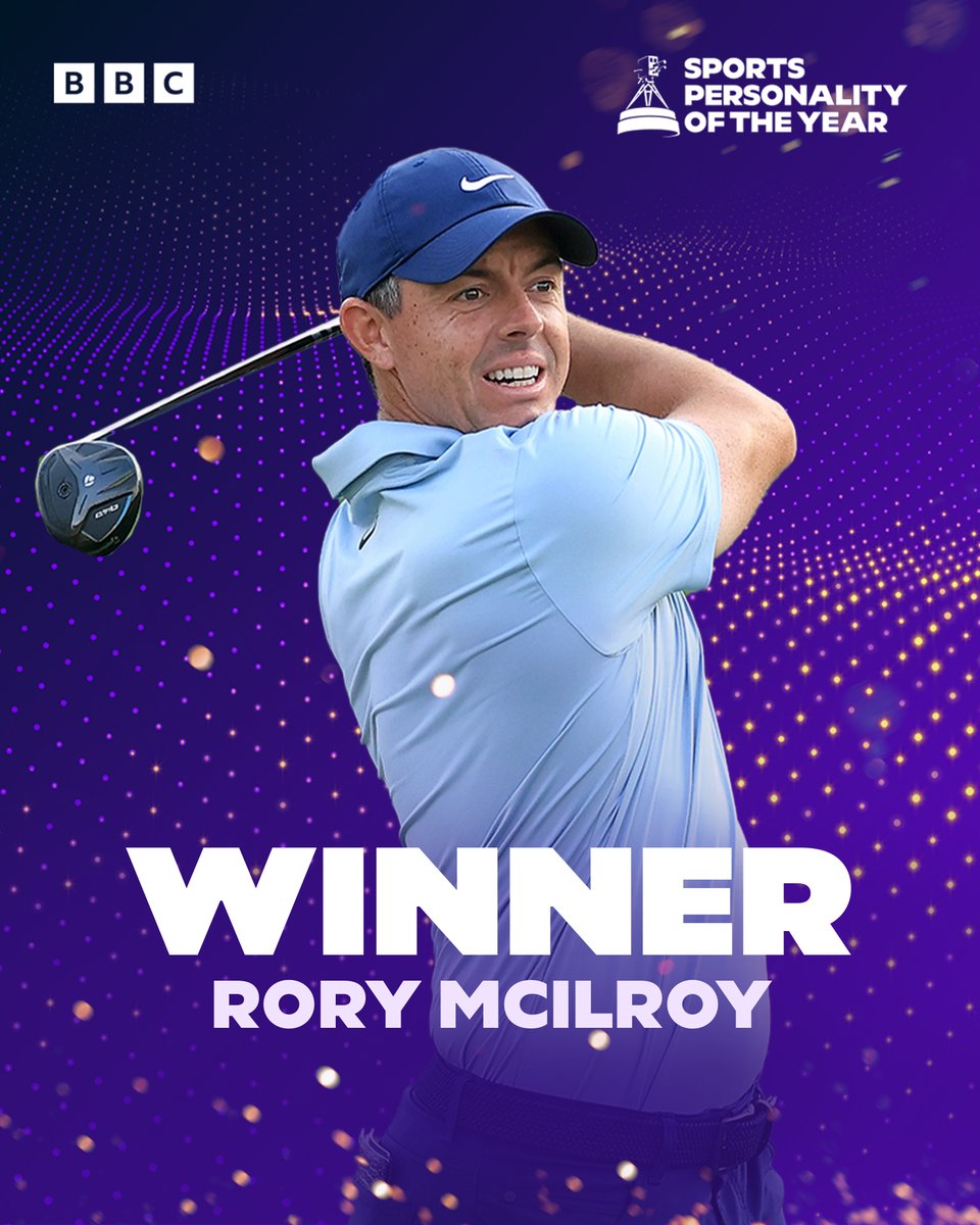 BBCSport's tweet image. The winner of BBC Sports Personality of the Year 2025 is…

🌟 Rory McIlroy 🌟
