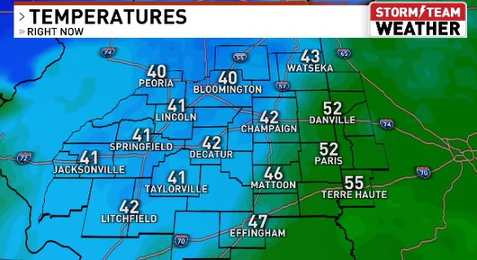 A cold front is blasting across the state setting off a swath of rain. To add to the active weather, the winds are wicked &amp; those winds are causing temperatures to plummet. We started in the 50s this morning, but now in the 40s &amp; eventually bottoming out in the teens by Friday AM