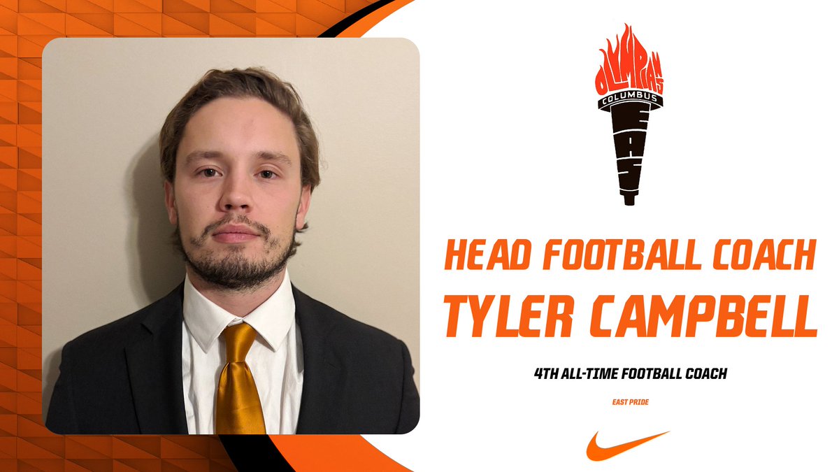 cehsathletic's tweet image. We are excited to announce Tyler Campbell as the 4th head football coach in school history. He joins from Ben Davis, where he helped build a record-setting offense and coached the 2024 Mr. Football winner.

For the full story, visit ceolympians.com