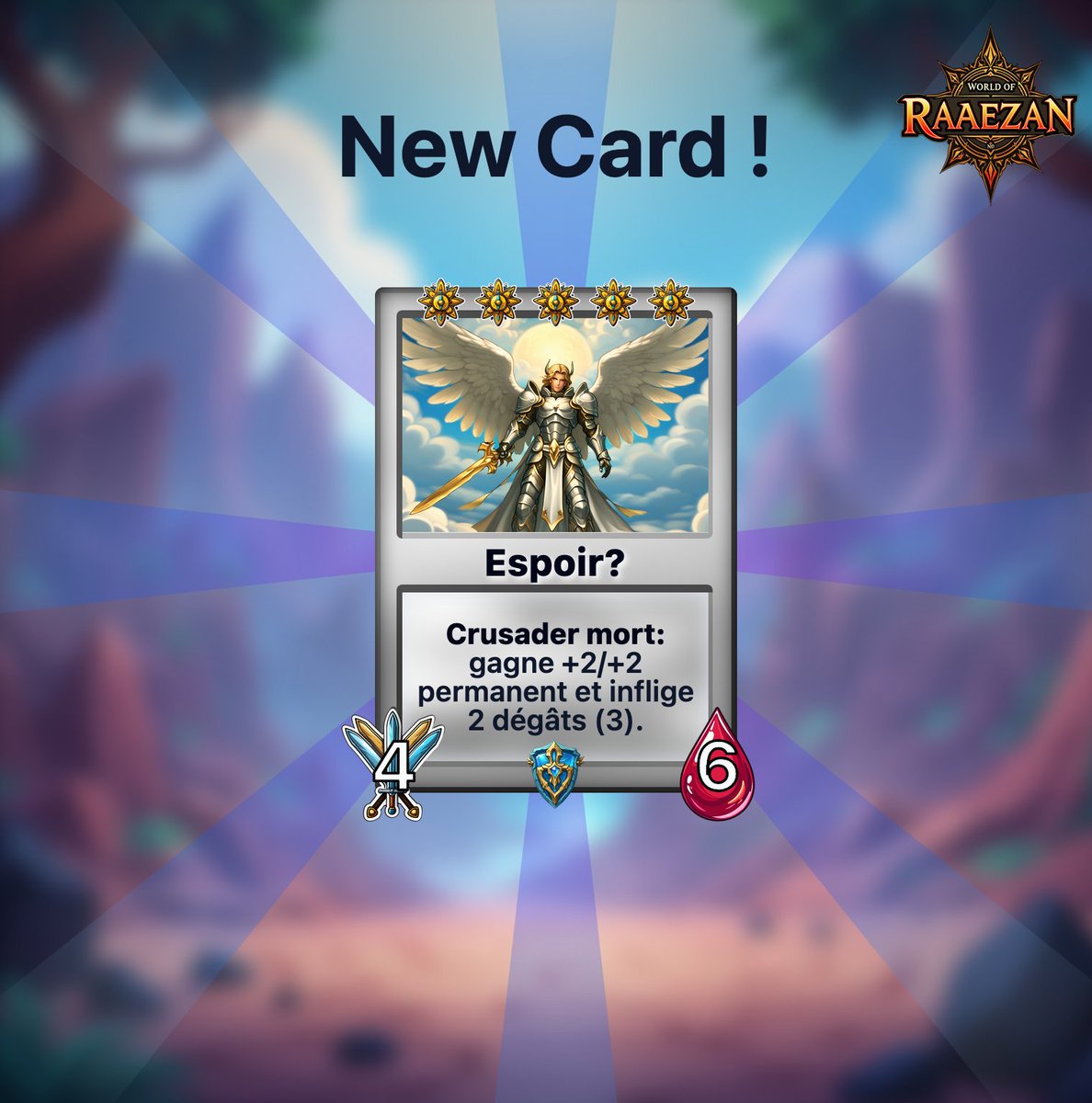 Pierre_evl's tweet photo. Une fois tier 5, Espoir? commence un scaling monstrueux grâce aux Crusader plus faibles en affaiblissant aussi l'adversaire à répétition avec des dégâts.

Une carte versatile et puissante dans de nombreuses situations ! https://t.co/EBAWjUokcL