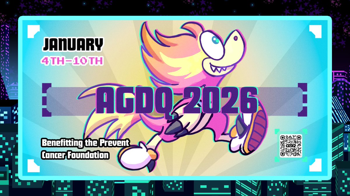 GamesDoneQuick's tweet image. #AGDQ2026 is right around the corner!! 

Don't forget to . . .

Register: gdq.gg/agdq-2026
Book a room: 
Check out the schedule: gamesdonequick.com/schedule