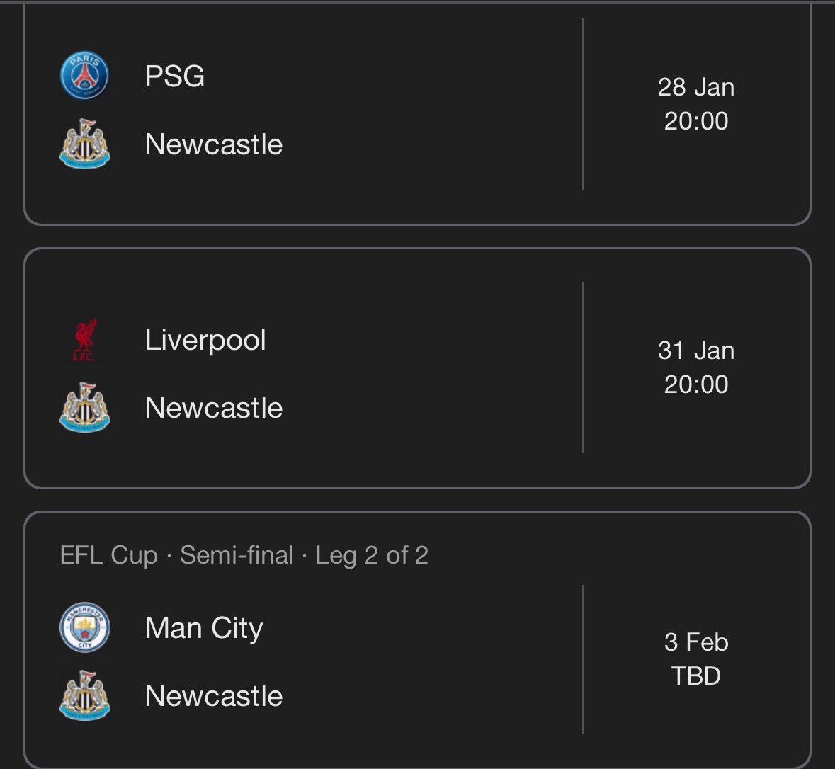 Just a standard week for <a href="/NUFC/">Newcastle United</a>. Just got to pray our away form picks up, we buy a few players in Jan and we’ve turned around our performances, not much to ask 😅 Howay the Lads. ⚫️⚪️ #NUFC