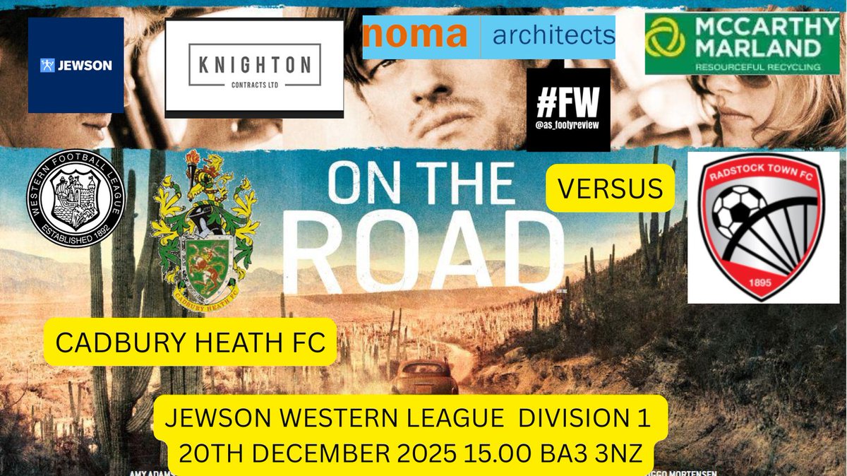 Cadbury Heath visit Radstock on Saturday 20th December- 15.00 kick off
Subject to the weather and possible pitch inspections
#UTH
