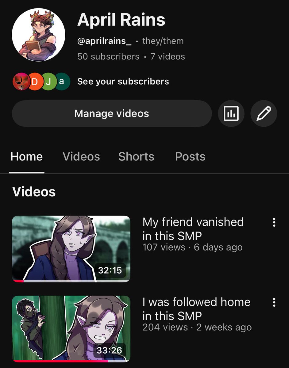 Yoooooo thank you for the 50 subscribers on YouTube! ✨ It may not seem like a lot but imagining 50 people huddled in front of a tv to watch something is terrifying haha.