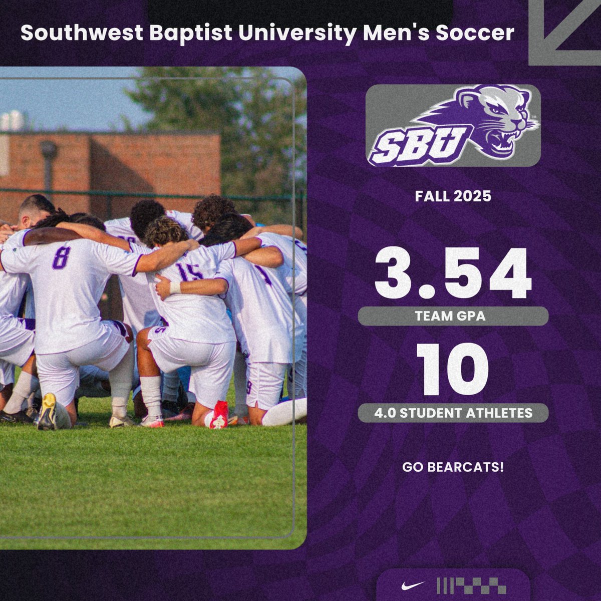 The Bearcats continue to raise the standard-on and off the field.  

<a href="/sbubearcats/">SBU Bearcat Athletics</a>