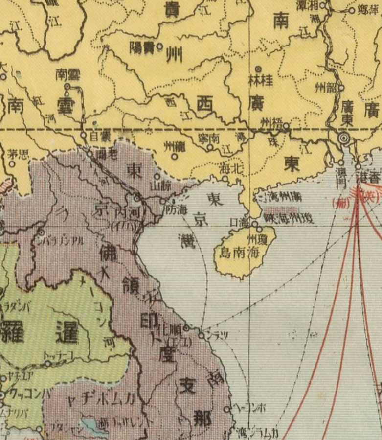 As late as this 1919 map (平和記念改造世界地圖), the Japanese