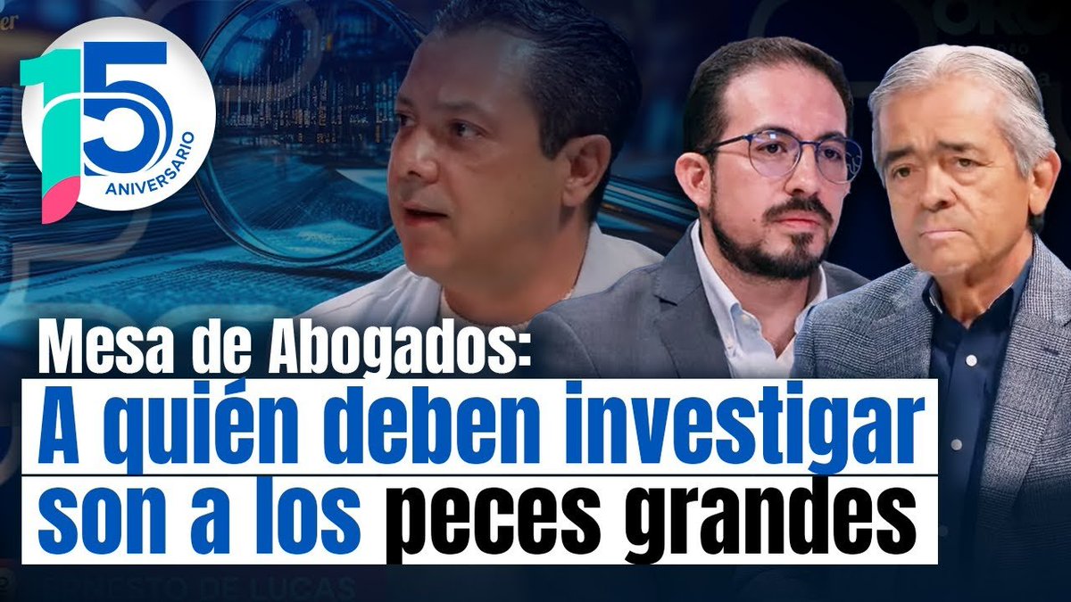 🔴 #DEBATE | <a href="/ElPatoDeLucas/">Ernesto De Lucas  H.</a> hizo bien al dar la cara, pero ¿dónde quedó el dinero y peces grandes?

Mesa de abogados con <a href="/oscarburrolam/">Oscar Burrola</a> y <a href="/BulmaroPacheco1/">Bulmaro Pacheco</a> en <a href="/ProyectoPuente/">Proyecto Puente</a>.

Click aquí 👇
youtube.com/watch?v=R71m_y…
