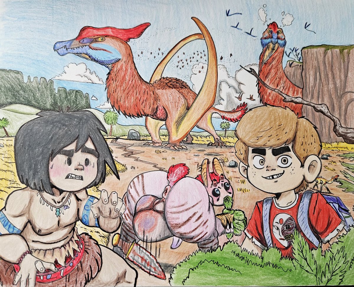 House_Raiko's tweet photo. Adventure awaits these young travelers in these strange lands https://t.co/qZd5QAmx8Y