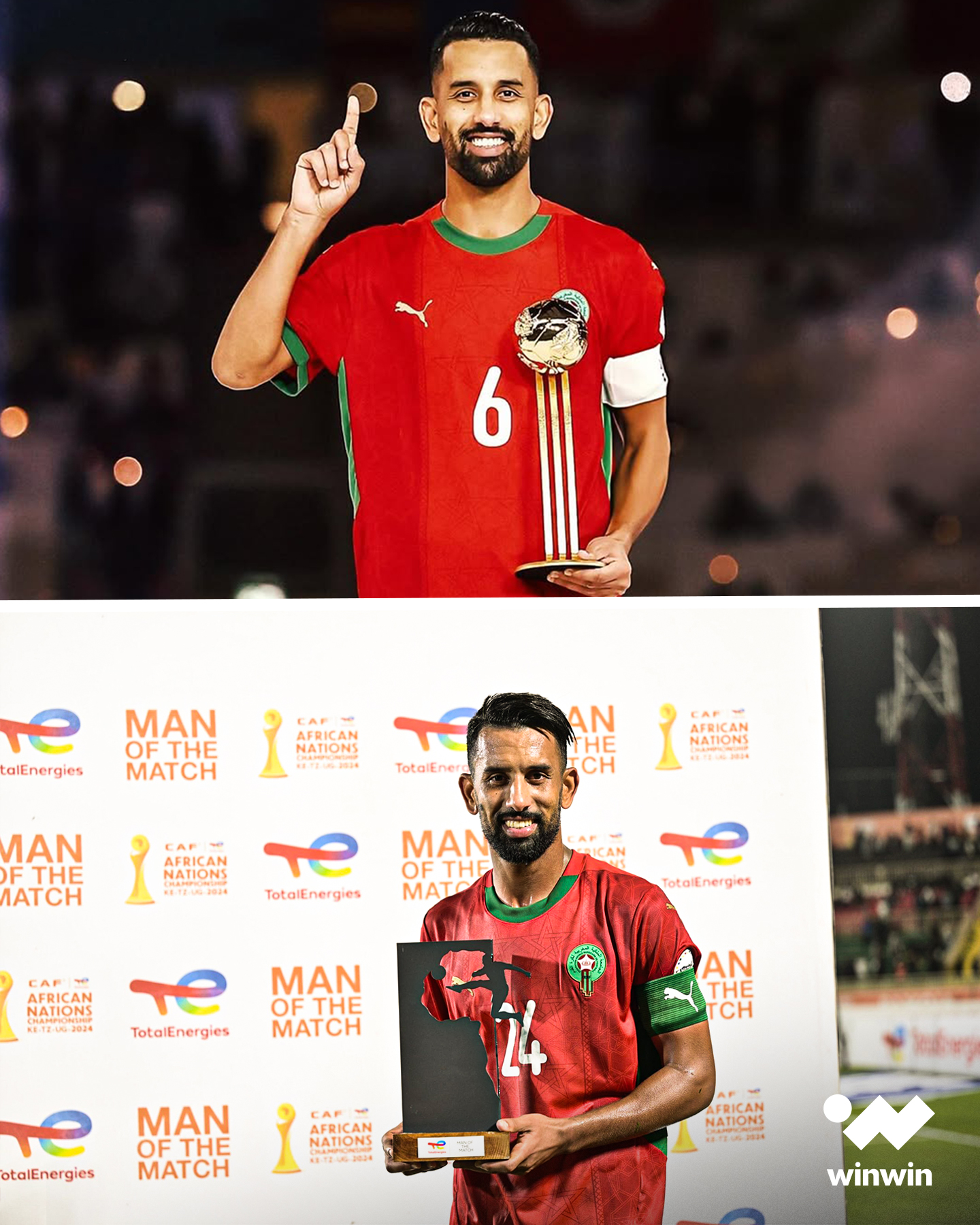 أفضل لاعب في كأس أفريقيا للمحليين 2025. أفضل لاعب في كأس العرب قطر 2025. سطوة ربيع حريمات 