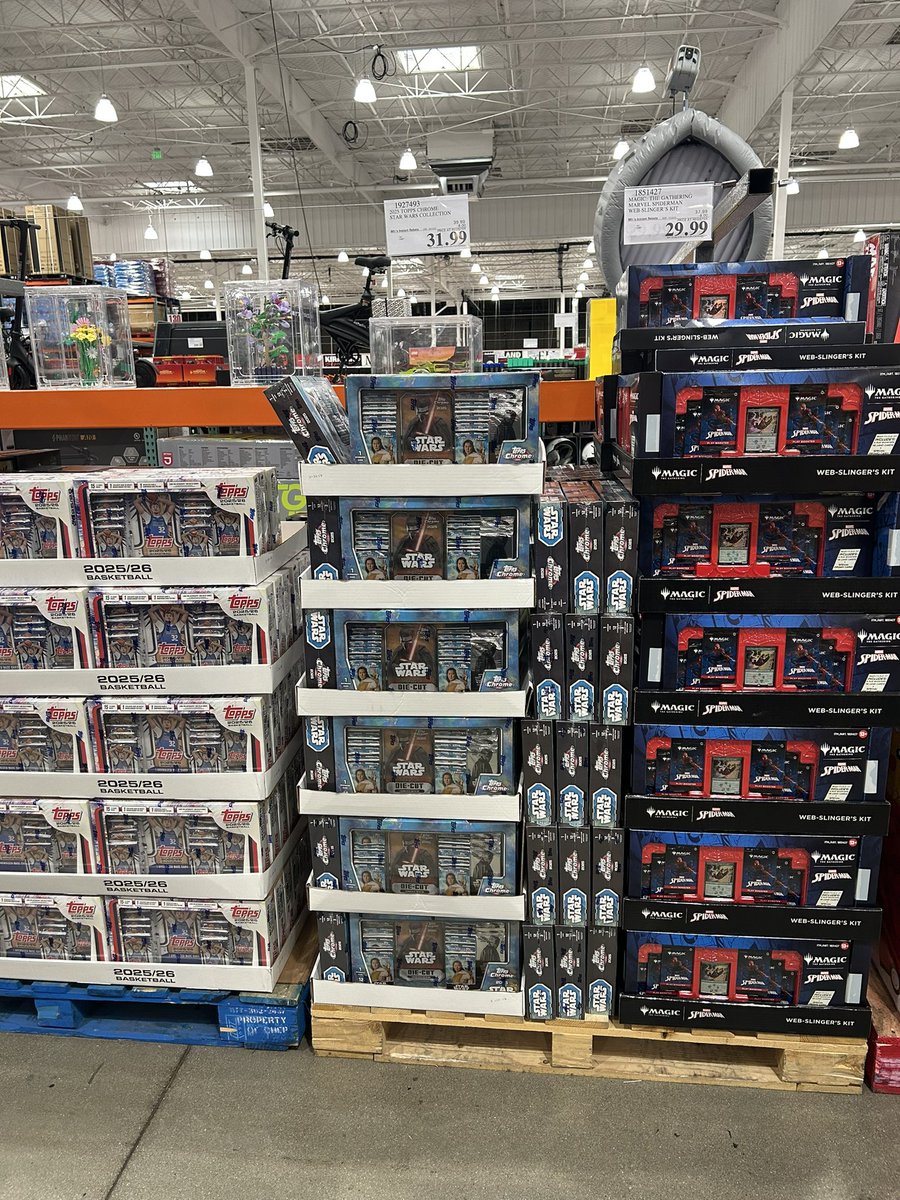 FoolRaul's tweet image. Costco San Bernardino. Lorcana, Basketball Topps, Star Wars Topps, and Spiderman Magic TG cards @redlands_ie_tcg @TCG_IE_RESTOCKS @pok_re92689