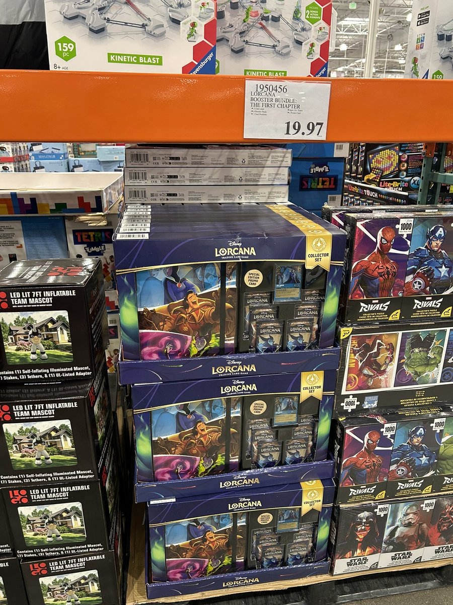 FoolRaul's tweet image. Costco San Bernardino. Lorcana, Basketball Topps, Star Wars Topps, and Spiderman Magic TG cards @redlands_ie_tcg @TCG_IE_RESTOCKS @pok_re92689