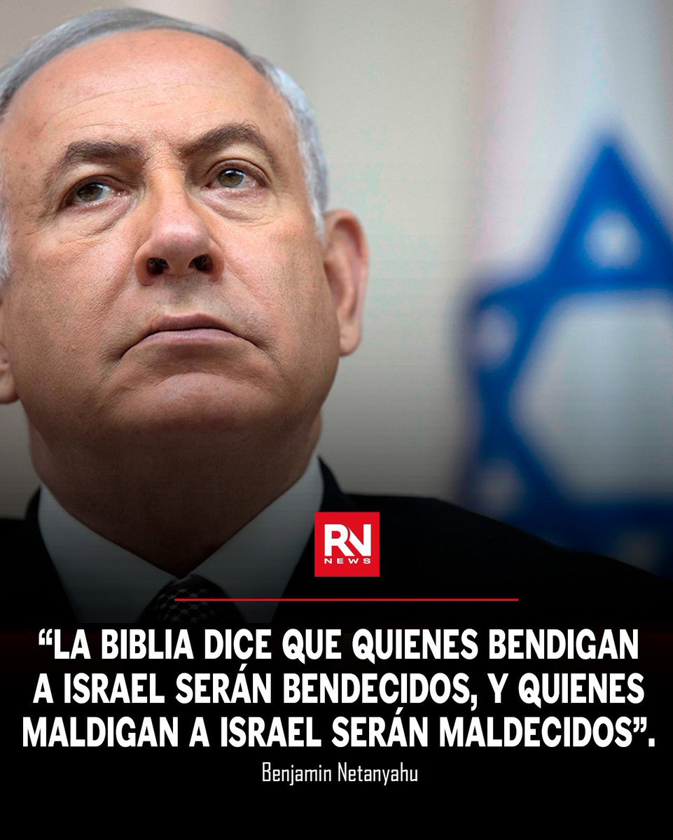 RNacional_News's tweet photo. 🔴 #Urgente Benjamin Netanyahu afirmó que el mensaje de la Biblia es claro y vigente: quienes bendicen a Israel reciben bendición, y quienes lo maldicen enfrentan consecuencias. Según el primer ministro, esta premisa no solo es espiritual, sino también histórica, pues a lo largo del tiempo las naciones y líderes que han respaldado el derecho de Israel a existir y defenderse han prosperado,