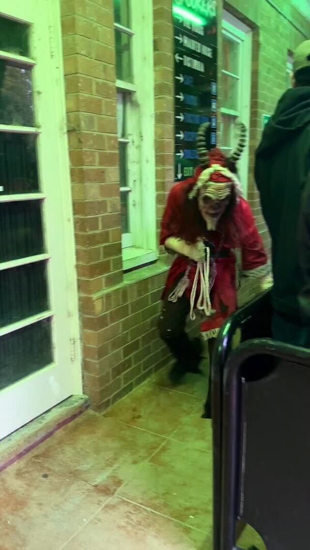 This is not Santa’s Christmas. Krampus Rides opens tonight from 8pm 👹 Don’t miss opening night! 

Book now online or door sales available 🎟️ 

#spookers #krampus #twistedchristmas #creepychristmas #spookychristmas instagr.am/p/DSa1wHQE4KL/