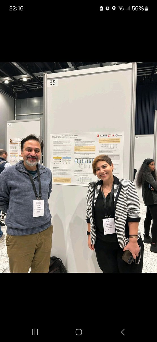 AnitaKeshmirian's tweet image. #NeurIPS2025 / #EurIPS is over.
Watching AI being built from the inside: debates on causality, trust, uncertainty &amp;amp; collective intelligence.
Our work shows LLM debates → more utilitarian moral choices.
Grateful, inspired, onwards. #MultiAgentSystems #MoralReasoning #AIAlignment
