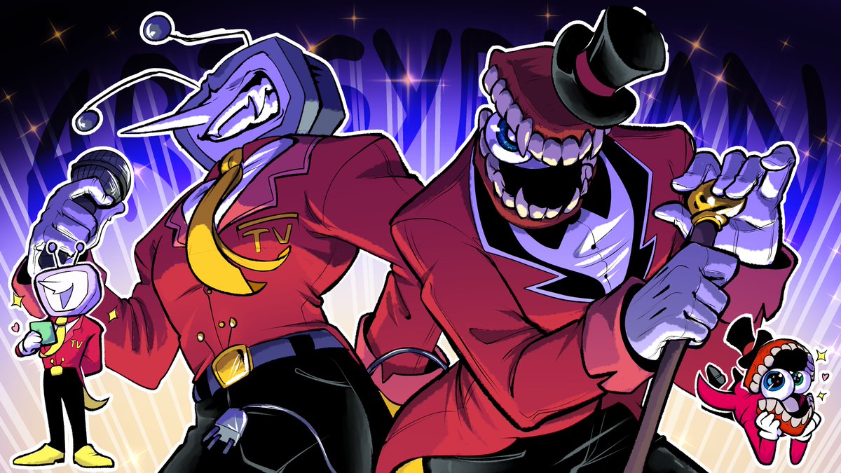 Artsyrean's tweet image. Big fan of how both tenna and caine are sometimes given almost the exact same body shape