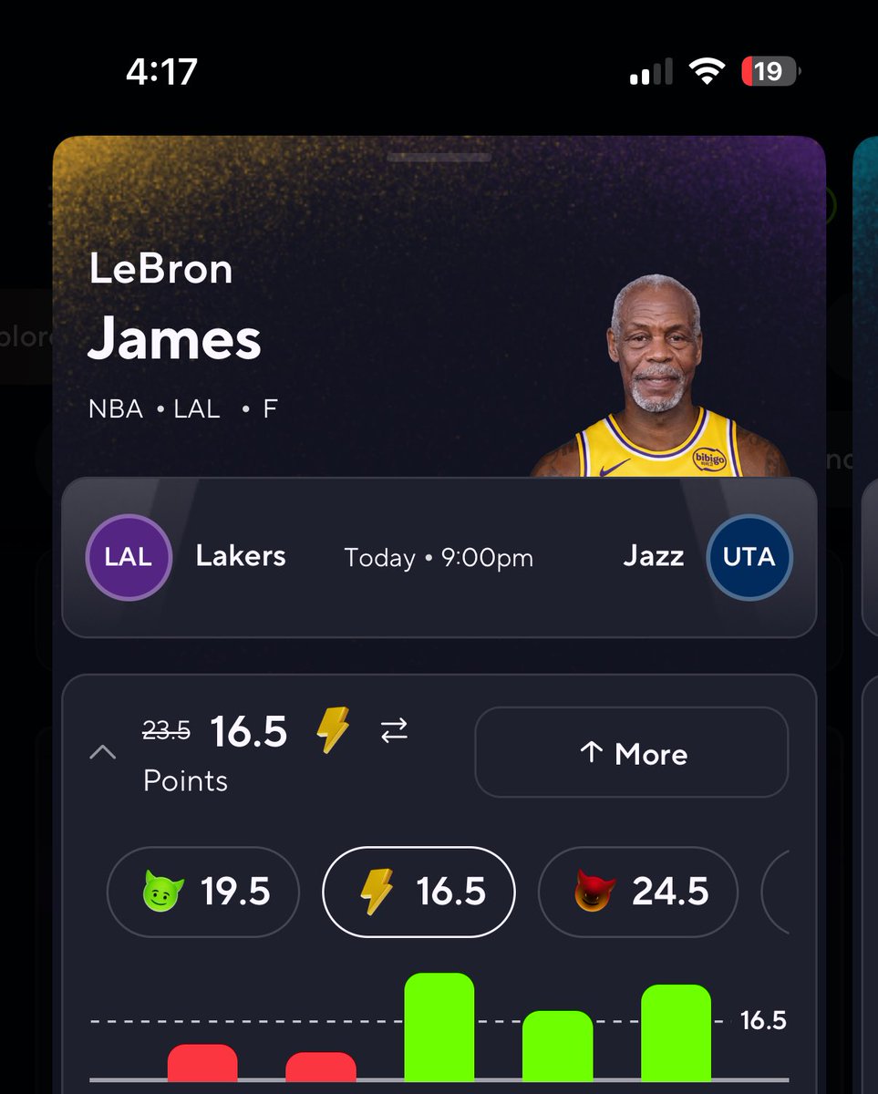 Why is prize picks disrespecting <a href="/KingJames/">LeBron James</a>