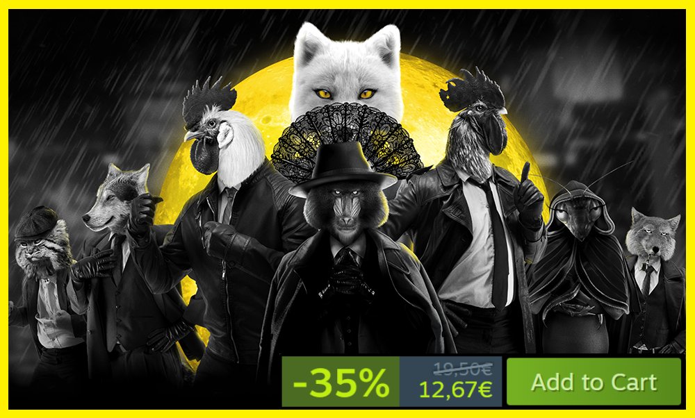 The Steam Winter Sale is here, cluckers!
🐔🦝🐔
Peck the 3 Wilderness games now at their lowest prices ever!
#steam #SteamWinterSale #chickenpolice #zippscafe #indiegame