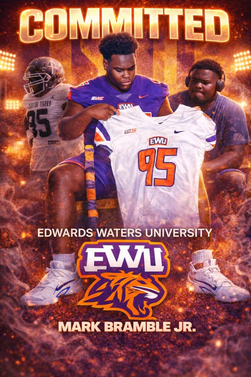 #AGTG After a lot of thought and prayer, I’m proud to announce that I am officially committed to Edward Waters University! 🟣🟠 #GoTigers

<a href="/TigersAndrew/">Andrew College Fighting Tigers Football</a> <a href="/DrNickGarrett/">Nick Garrett</a> <a href="/Dcanes40Lucas/">Derrick Lucas</a> <a href="/AneusR/">Coach Ru</a> <a href="/CoachBWalk15/">Coach B</a> <a href="/RealusGeorgeJr/">TrenchMobGuru🧙🏿‍♂️</a>