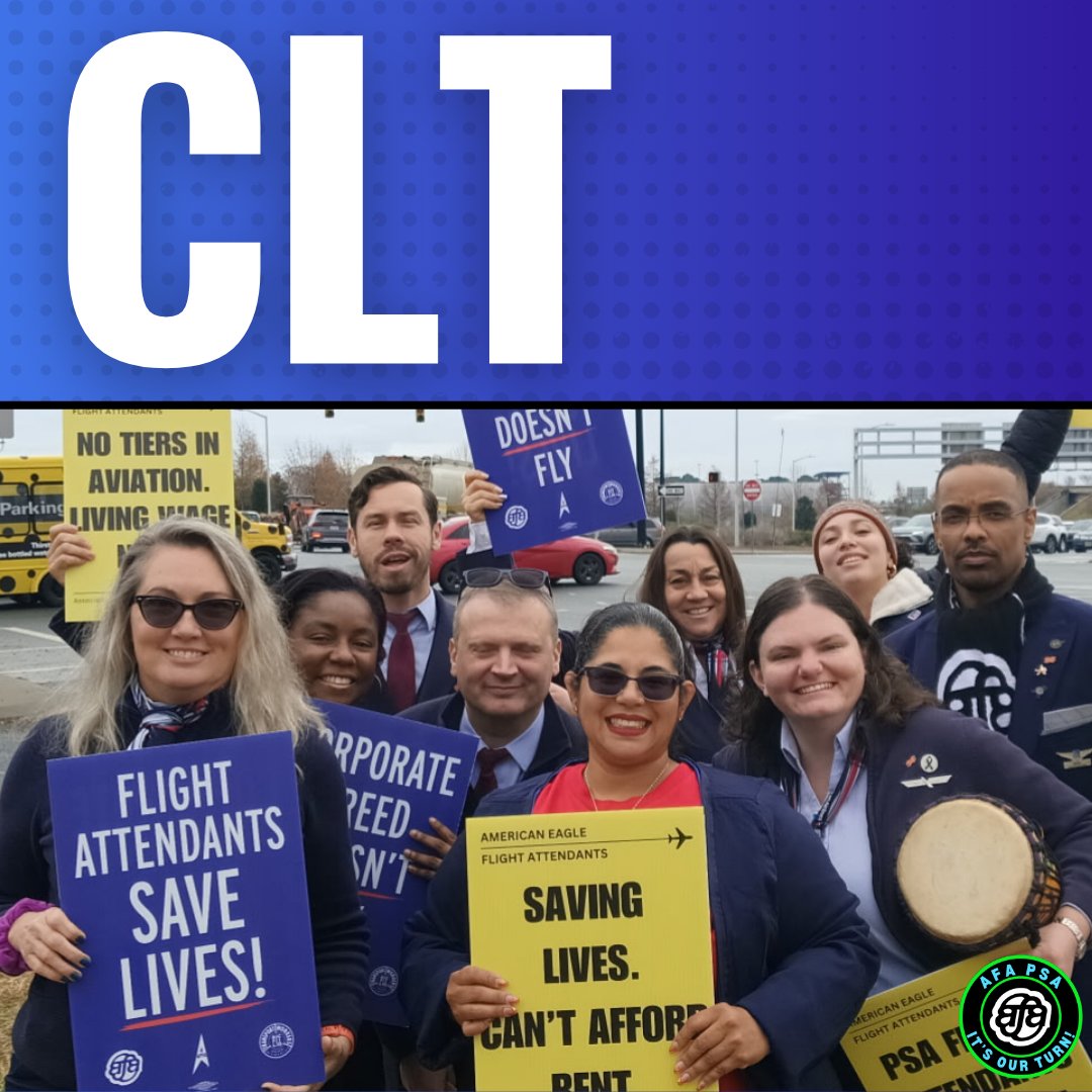 afa_cwa's tweet image. As part of a nationwide Day of Action at the airline’s major bases, today AFA PSA Flight Attendants kicked off the record-setting holiday travel season by making their voices heard. #ContractNow #1u