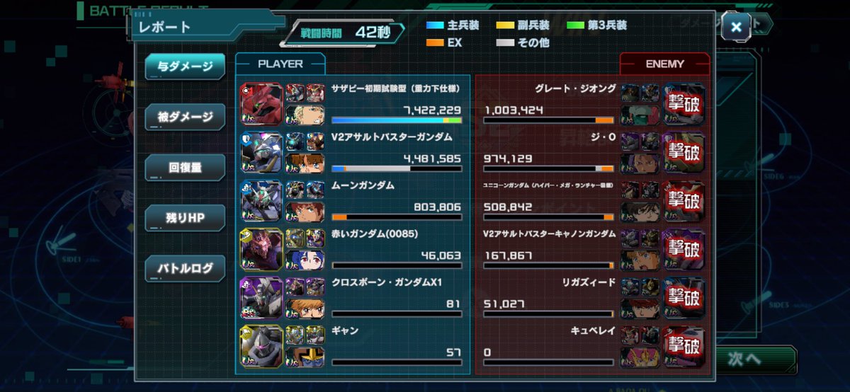 副産物のムーンですが、
使い方難しいですね😅
 #ガンダムＵＣＥ