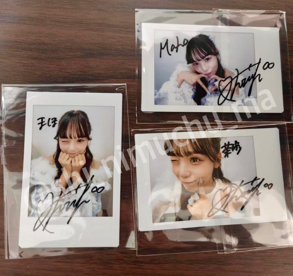 ゆきはぐチェキ届いた👀❄️ ウィンクしー😉2枚も!!🥹 一生懸命