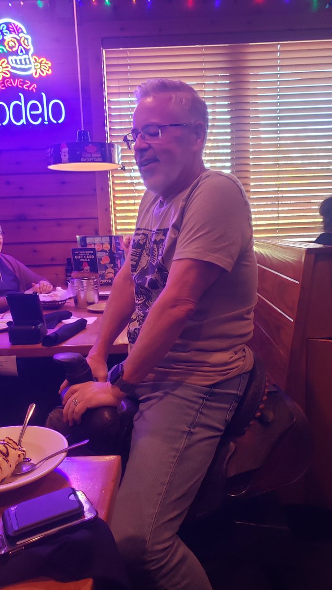 King michaels 55th birthday at Texas roadhouse in mesa AZ #thehouseofdeherrera #micronation #micronationalism