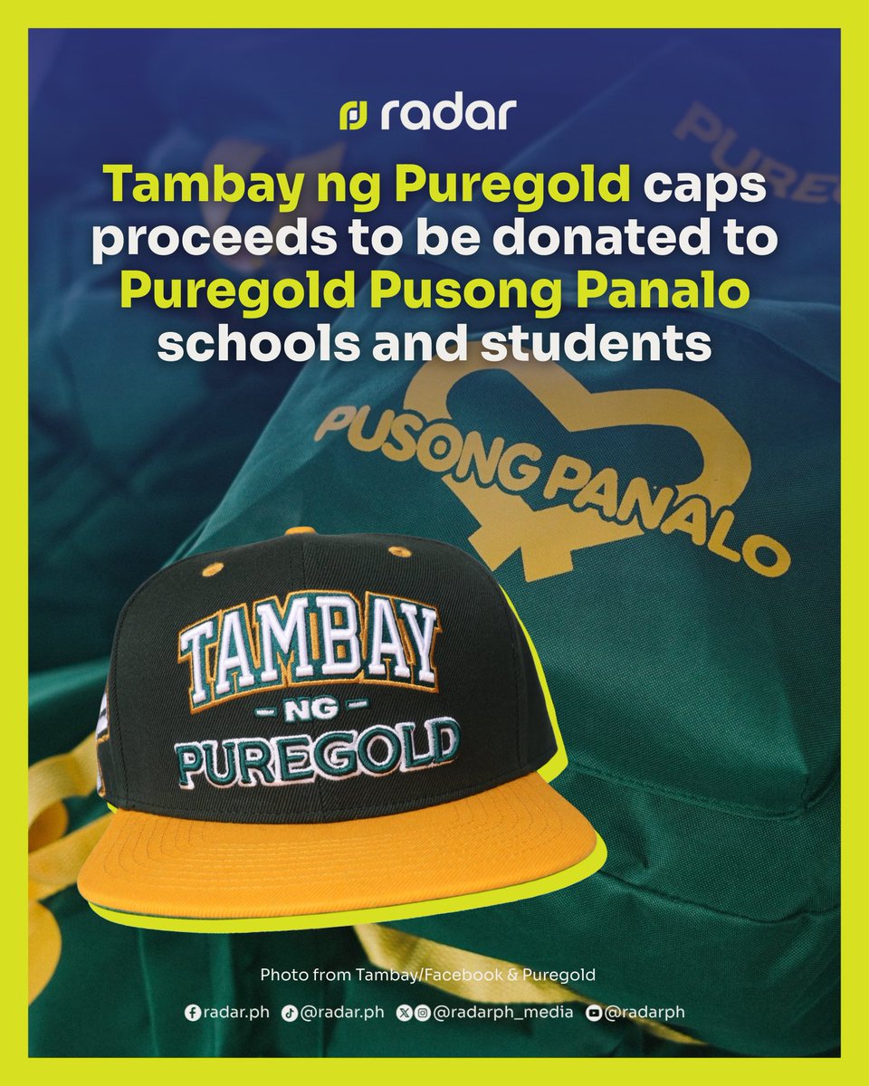 radarph_media's tweet image. More than just a cap.🎓💚

Every purchase directly supports schools and students under Puregold Pusong Panalo, helping turn everyday choices into meaningful opportunities.

Only 100 caps are available, but the impact reaches far beyond the number.

#radarPH #Puregold