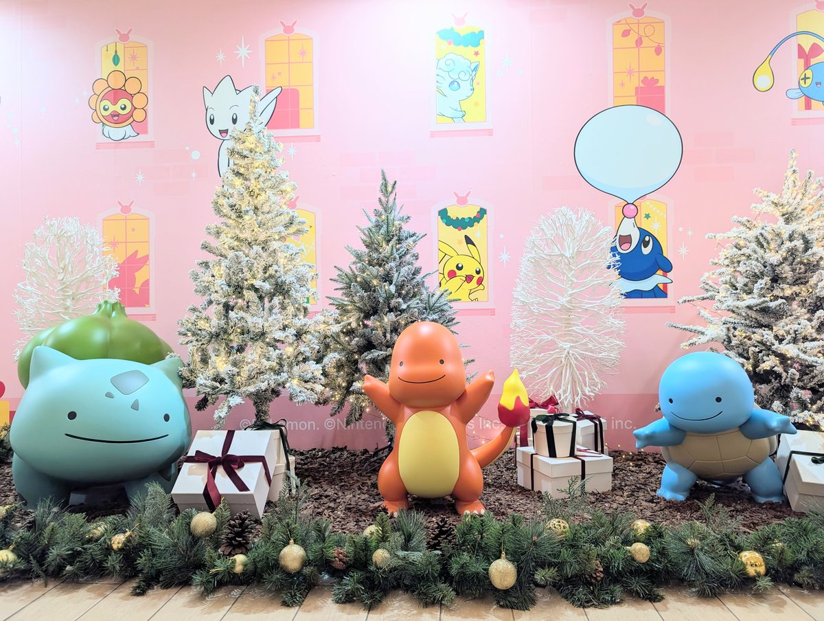 御三家のへんしんメタモンもクリスマス仕様?