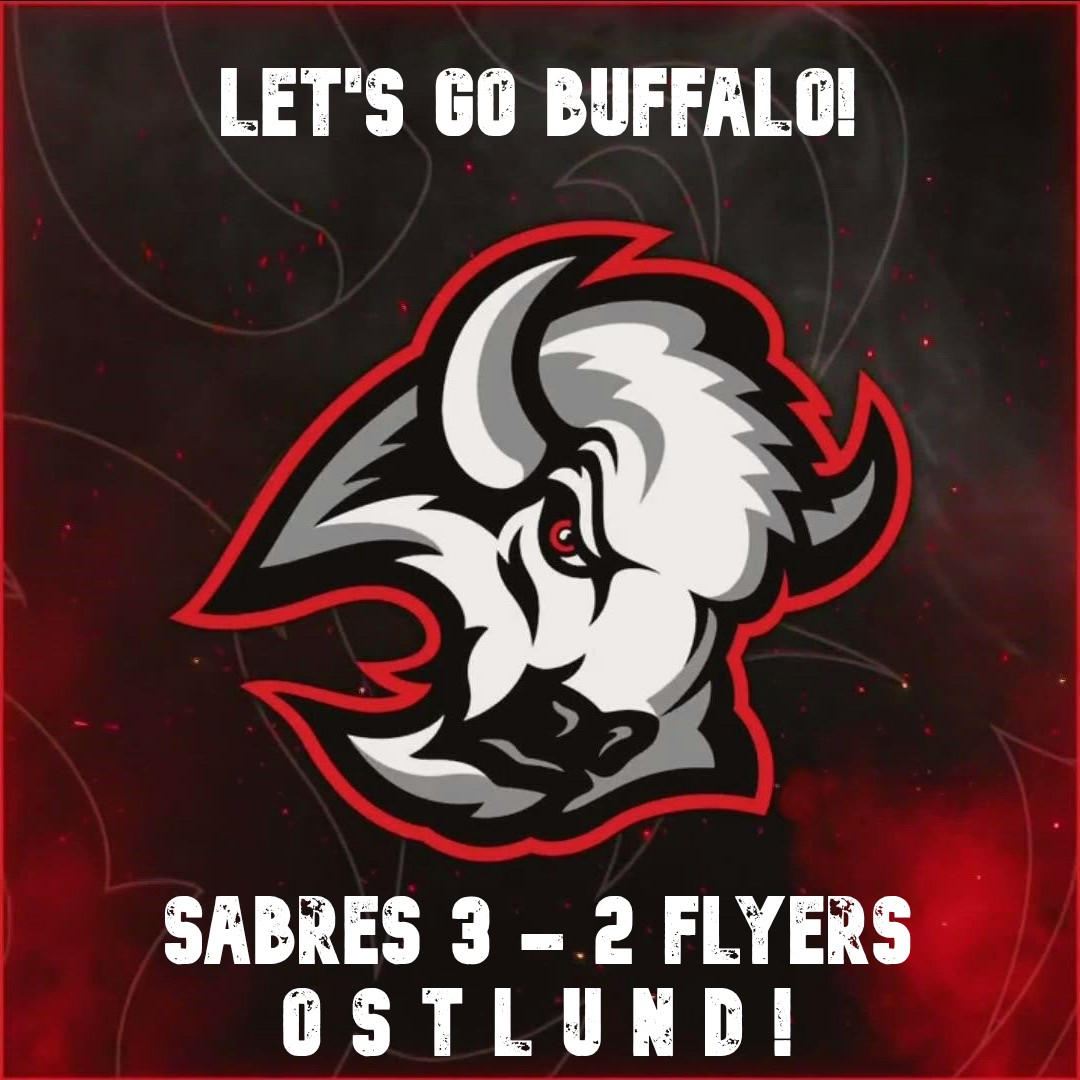 After a so-so first, the #Sabres bounce back with an excellent second and take the lead on the #Flyers!