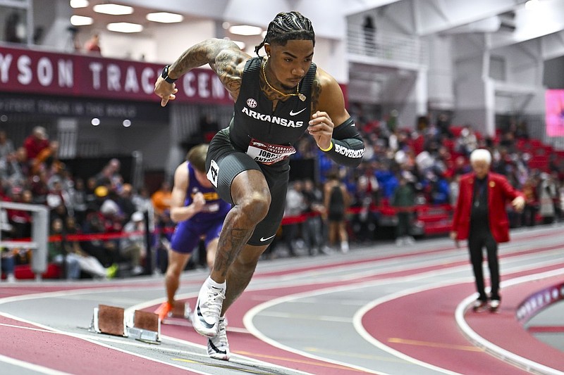 WINNER: Arkansas sprinter Jordan Anthony has won the 2025 Bowerman as college track's top athlete. 

He is the Razorbacks' third Bowerman winner, joining Jarrion Lawson (2016) and Jaydon Hibbert (2023).