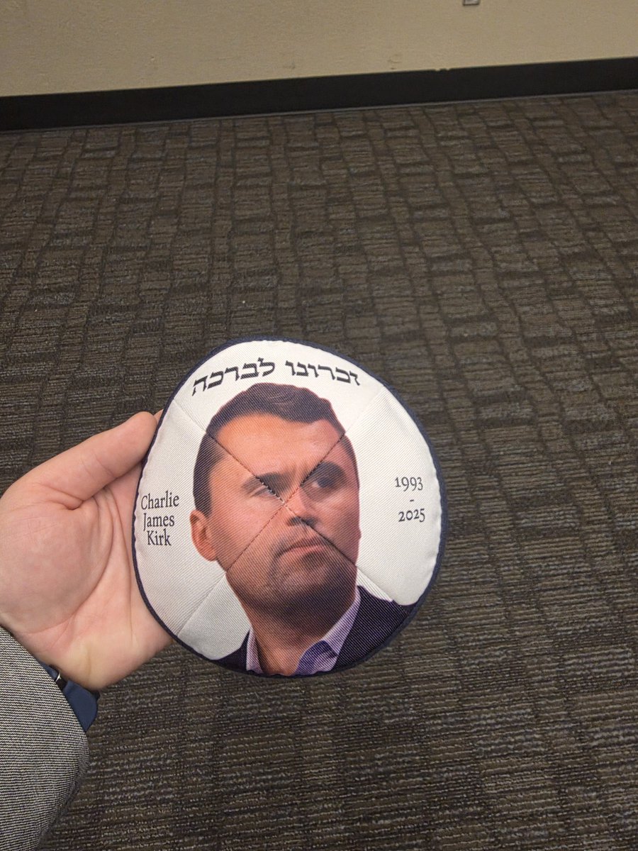 .<a href="/benshapiro/">Ben Shapiro</a> gave quite the speech at AmericaFest! 

I was fortune enough to meet him and have him see my Charlie Kirk kippah to which he said, "that'll piss off the Groypers." 

A great 5th night of Hanukkah. 🕎🇺🇸