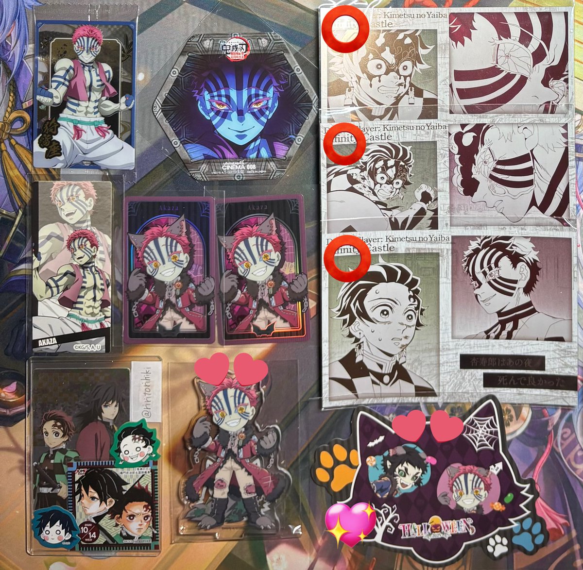 鬼滅の刃　コースター　ポストカード　ダイニング　無惨　上弦　猗窩座　魘夢　カフェ 鬼滅の刃 コースター ポストカード ダイニング 無惨 上弦 猗窩座 魘夢