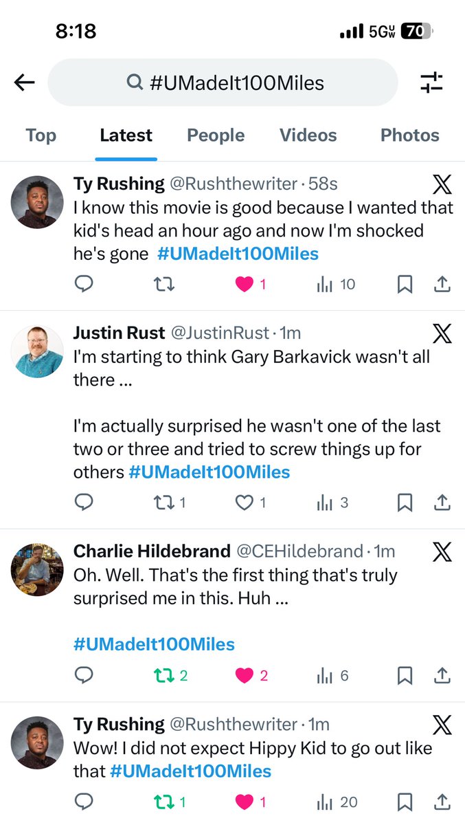 AMS is absolutely cooking tonight, granted not joke wise but still #umadeit100miles