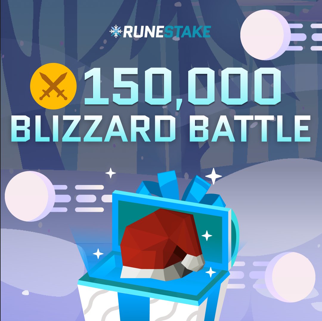 runestake's tweet image. The storm is back! ❄️

- 15K weekly giveaways
- 50K monthly race
- Exclusive Christmas gifts to unlock

Jump in. Your rewards are waiting! 🎄🎁